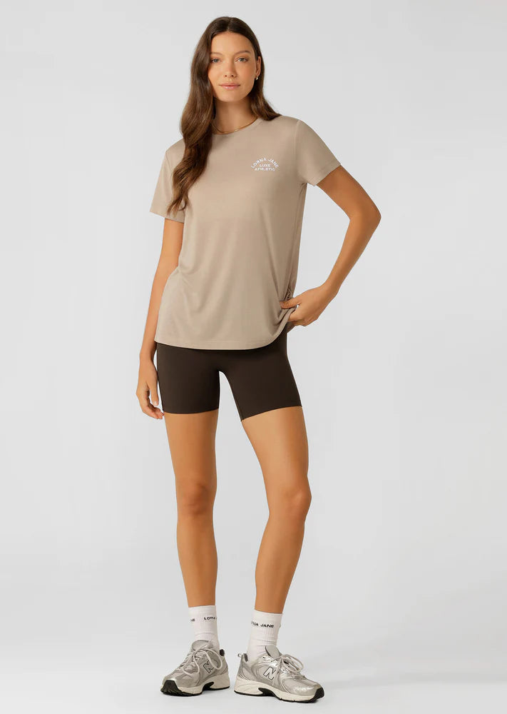 Lorna Jane| Lotus T-Shirt-Latte