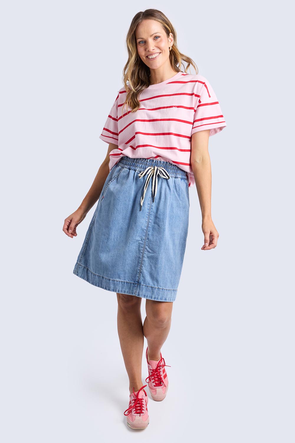 Elm | Fundamental Halli Cotton Short Sleeve Tee - Pinkladyst