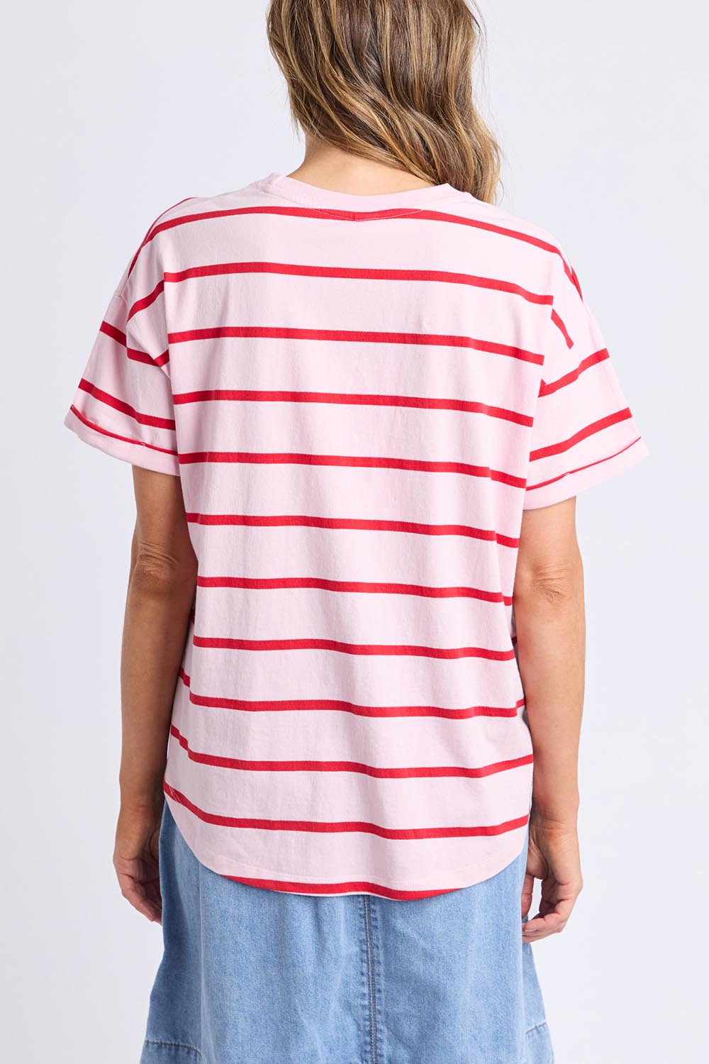 Elm | Fundamental Halli Cotton Short Sleeve Tee - Pinkladyst