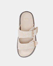 Novo | SHAWN CREAM RAFFIA SANDALS