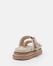 Novo | SHAWN CREAM RAFFIA SANDALS