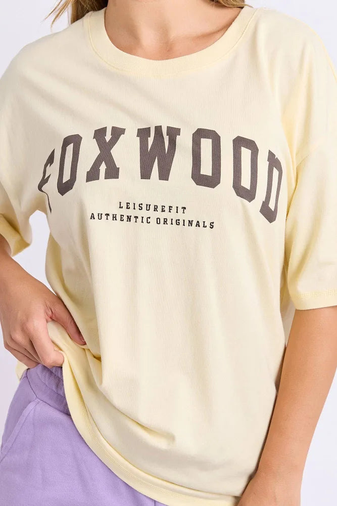 Foxwood | Interval Tee butter cream / choc