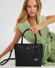 Angie medium 3 compartment satchel bag