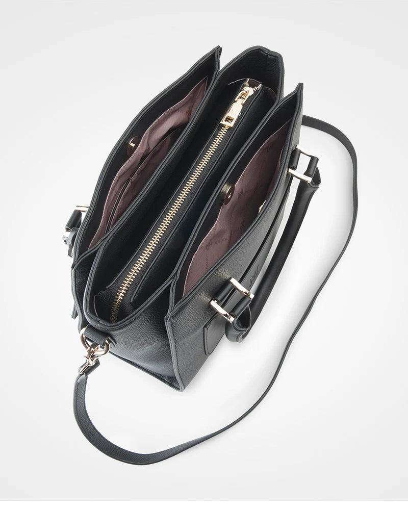 Angie medium 3 compartment satchel bag
