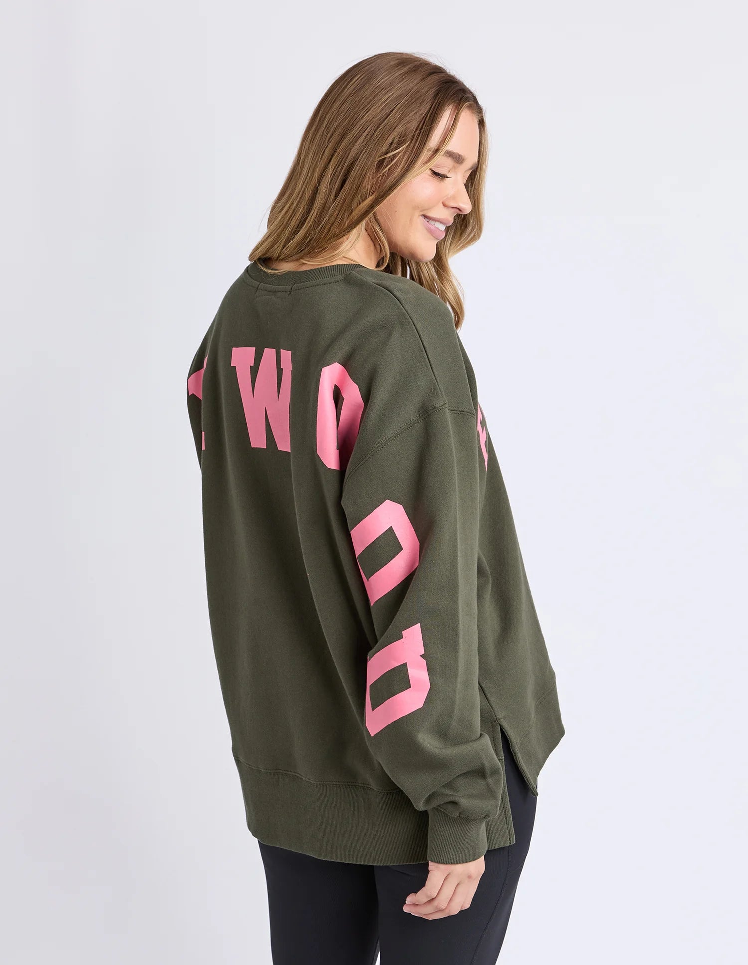 Foxwood|Interval Crew Dark Khaki & Coral