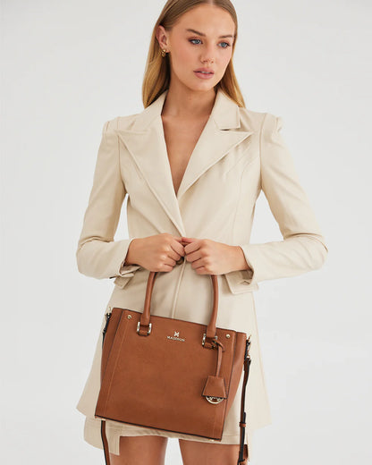 Angie medium 3 compartment satchel bag