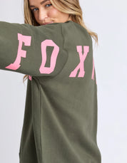 Foxwood|Interval Crew Dark Khaki & Coral