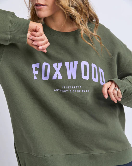 Foxwood |Interval Crew Khaki with Lilac