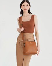Joanie 3 compartment crossbody bucket bag