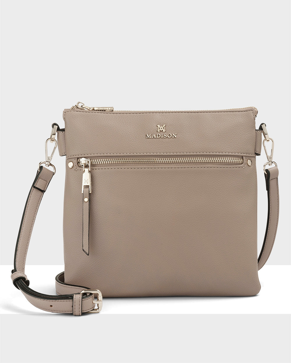 Renee zip top 2 compartment crossbody bag
