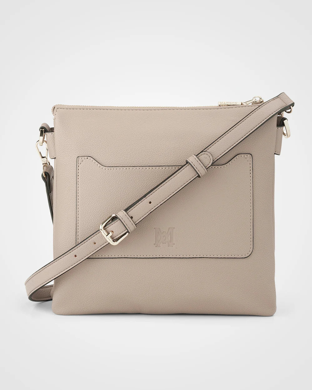 Renee zip top 2 compartment crossbody bag