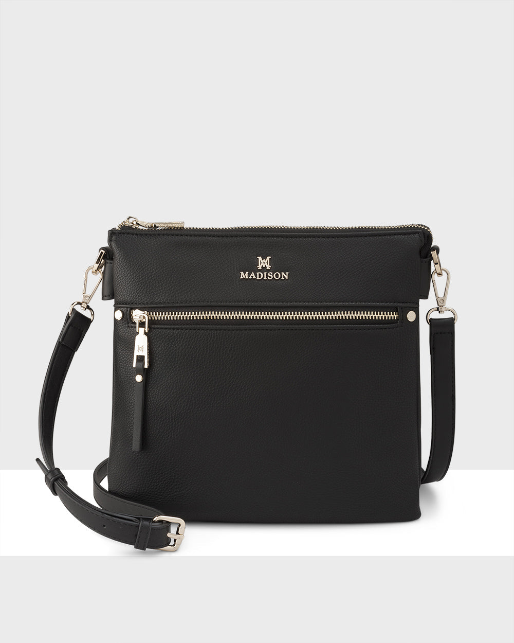 Renee zip top 2 compartment crossbody bag