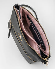 Renee zip top 2 compartment crossbody bag