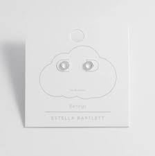 Estella Bartlett| Cz circle earrings- silver plated