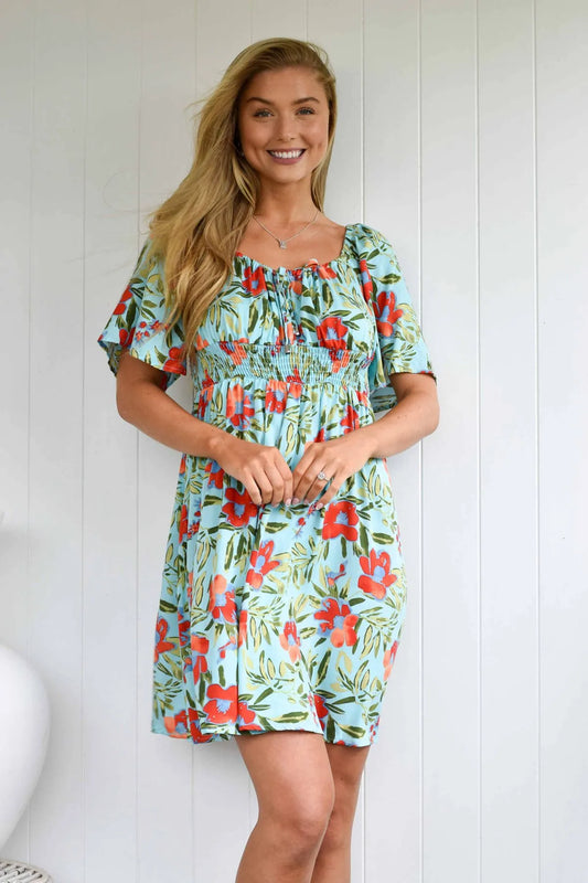 Island blue dress
