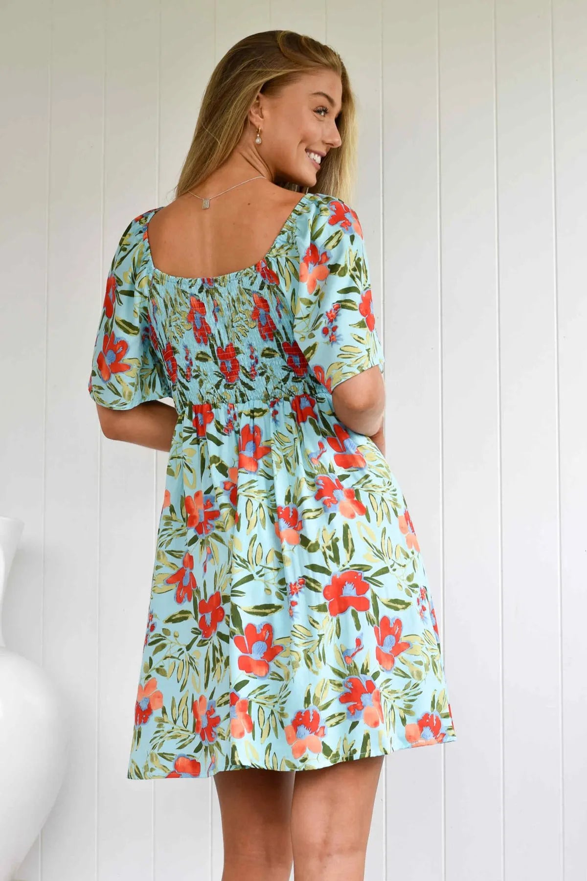 Island blue dress