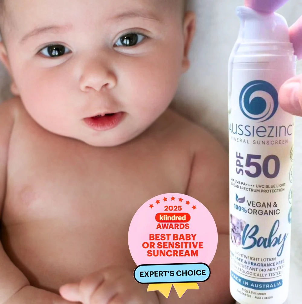 Baby SPF50 Organic Mineral Zinc Sunscreen - Fragrance Free