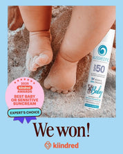 Baby SPF50 Organic Mineral Zinc Sunscreen - Fragrance Free