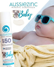 Baby SPF50 Organic Mineral Zinc Sunscreen - Fragrance Free