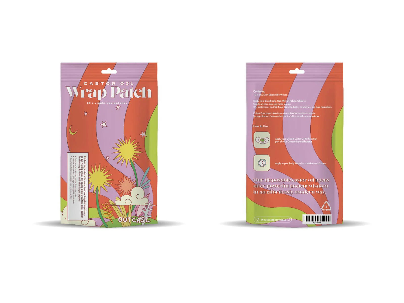 Disposable castor oil pack 10pack