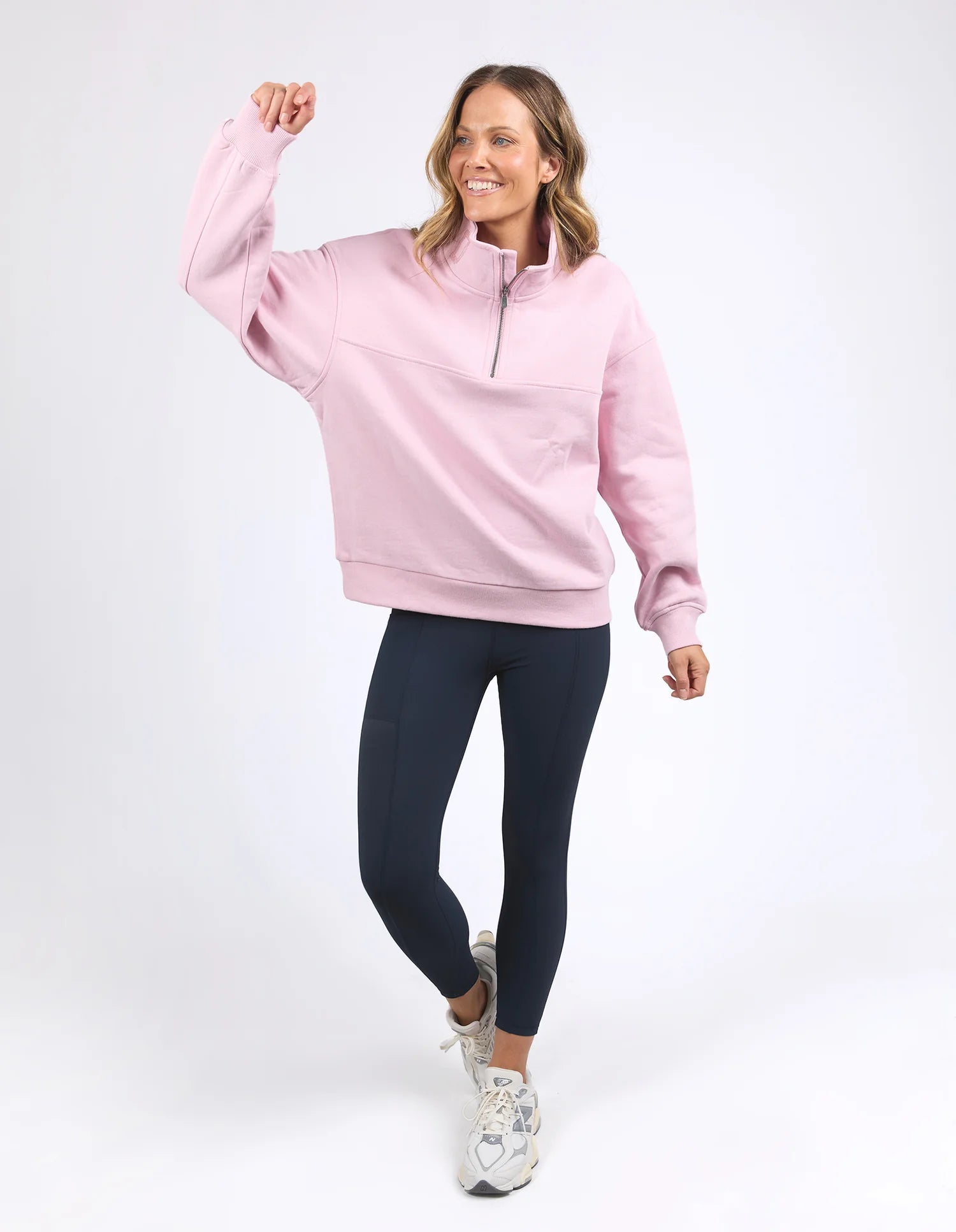 Foxwood| College Zip Crew Blossom