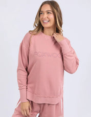 FOXWOOD| SIMPLIFIED CREW DUSTY ROSE