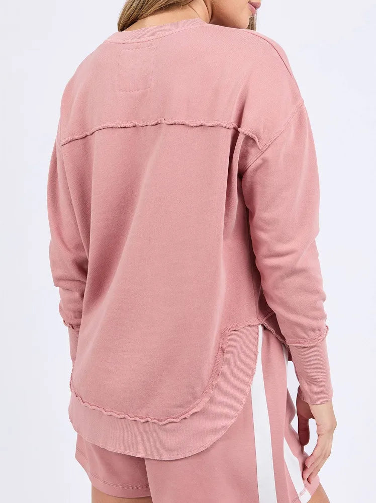 FOXWOOD| SIMPLIFIED CREW DUSTY ROSE
