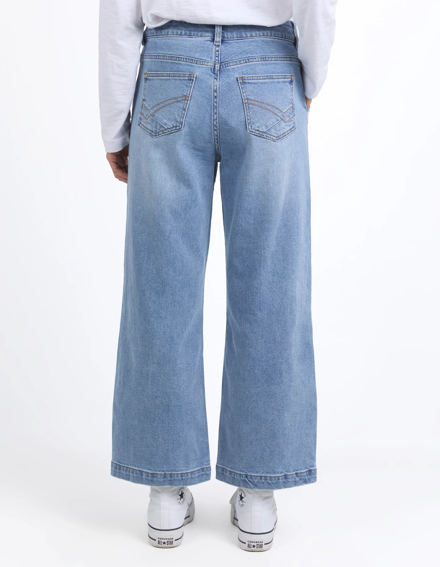 Izzy Wide Leg Jean Vintage Blue Wash