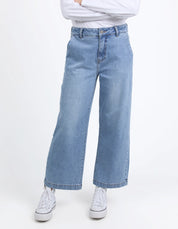 Izzy Wide Leg Jean Vintage Blue Wash