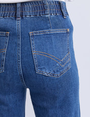 Elm|Alyssa Front Pocket Jean Mid Blue Wash