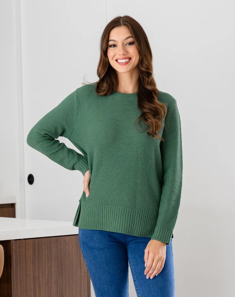 MAPLE COTTON KNIT - SAGE