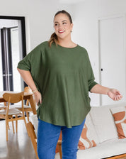 BATWING KNIT - KHAKI