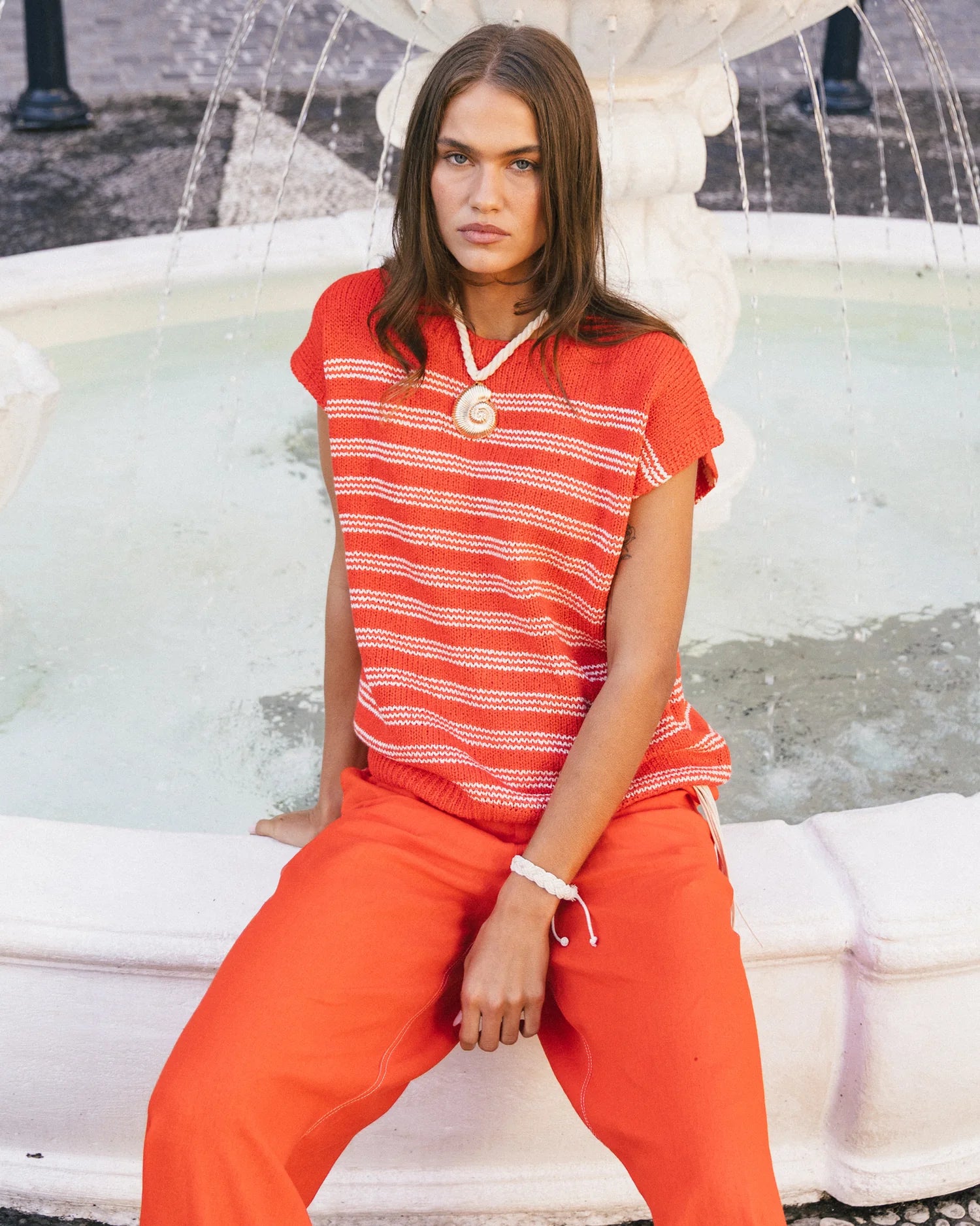 Cleo Knit Top Grenadine
