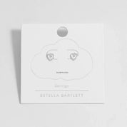 Estella Bartlett Wire Heart Stud Earrings - Silver