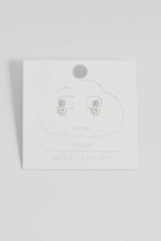 Estella Bartlett |White Enamel Double Flower Studs