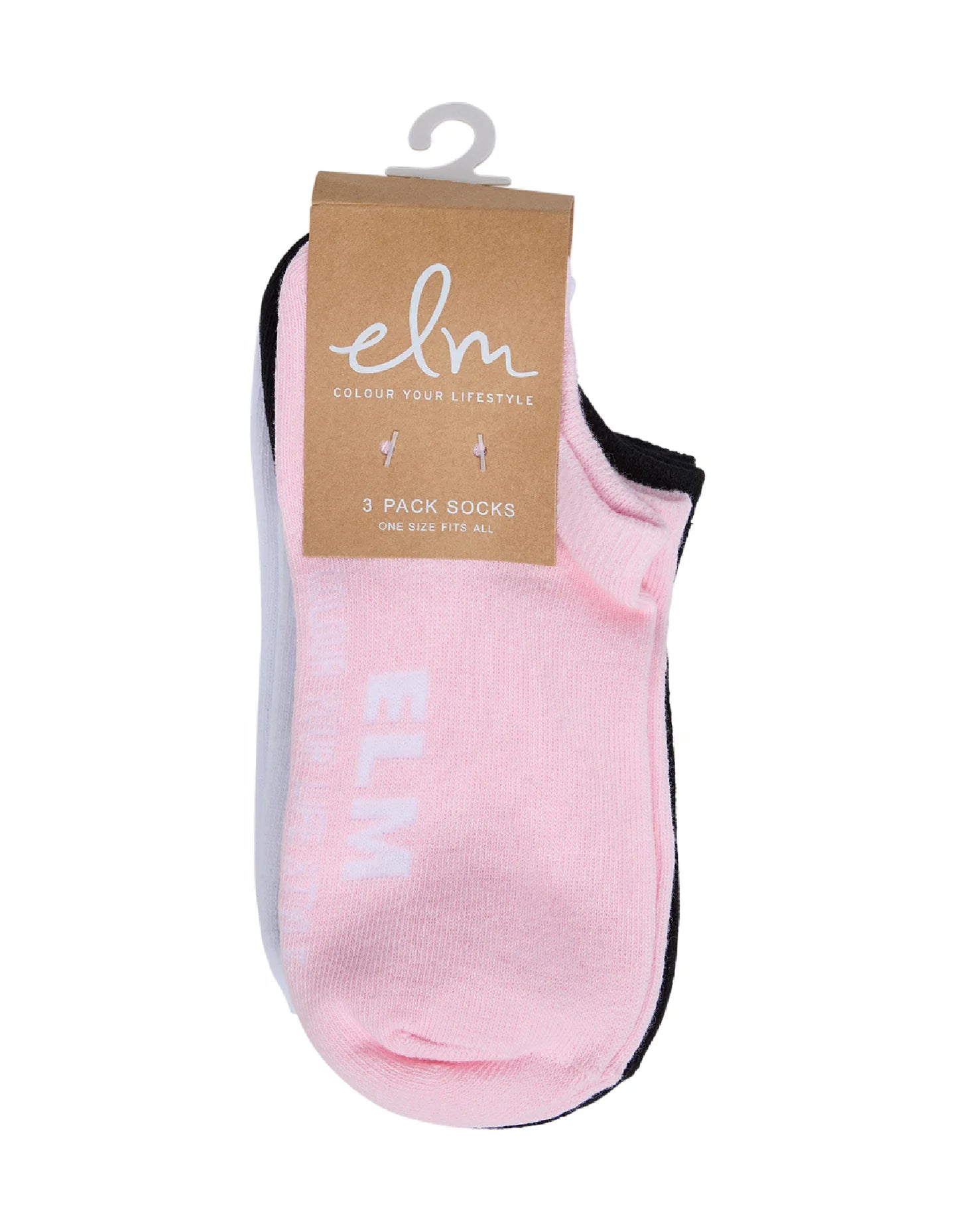 3 Pack Elm No Show Socks