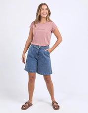 Signature Tee Ash Rose