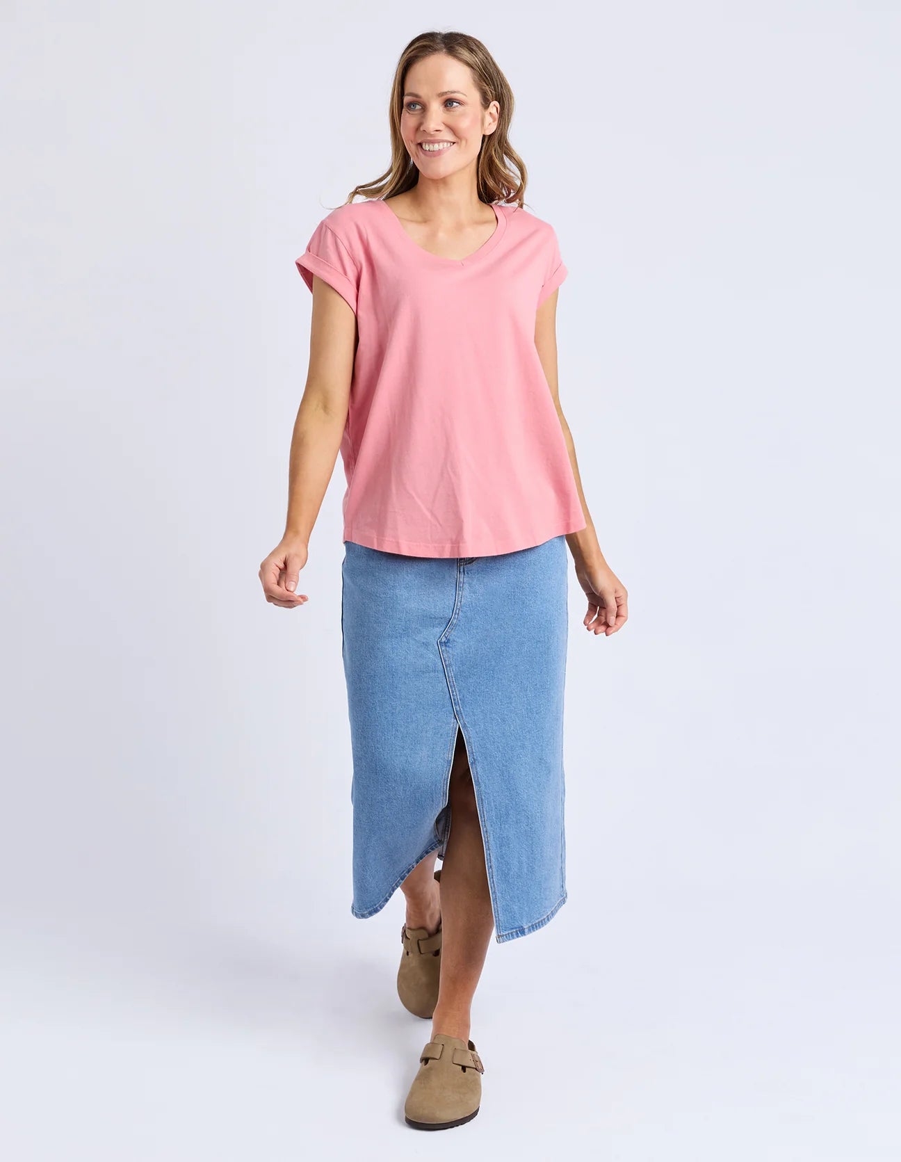 Manly Vee Tee Rose Pink