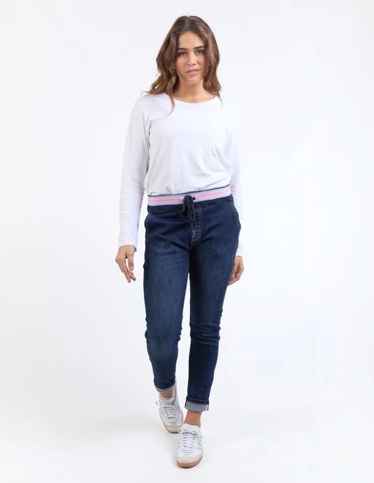 Elm Melody Denim jogger- indigo