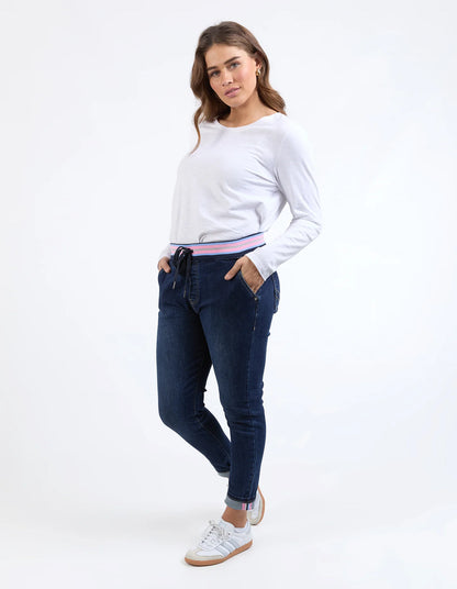 Elm Melody Denim jogger- indigo