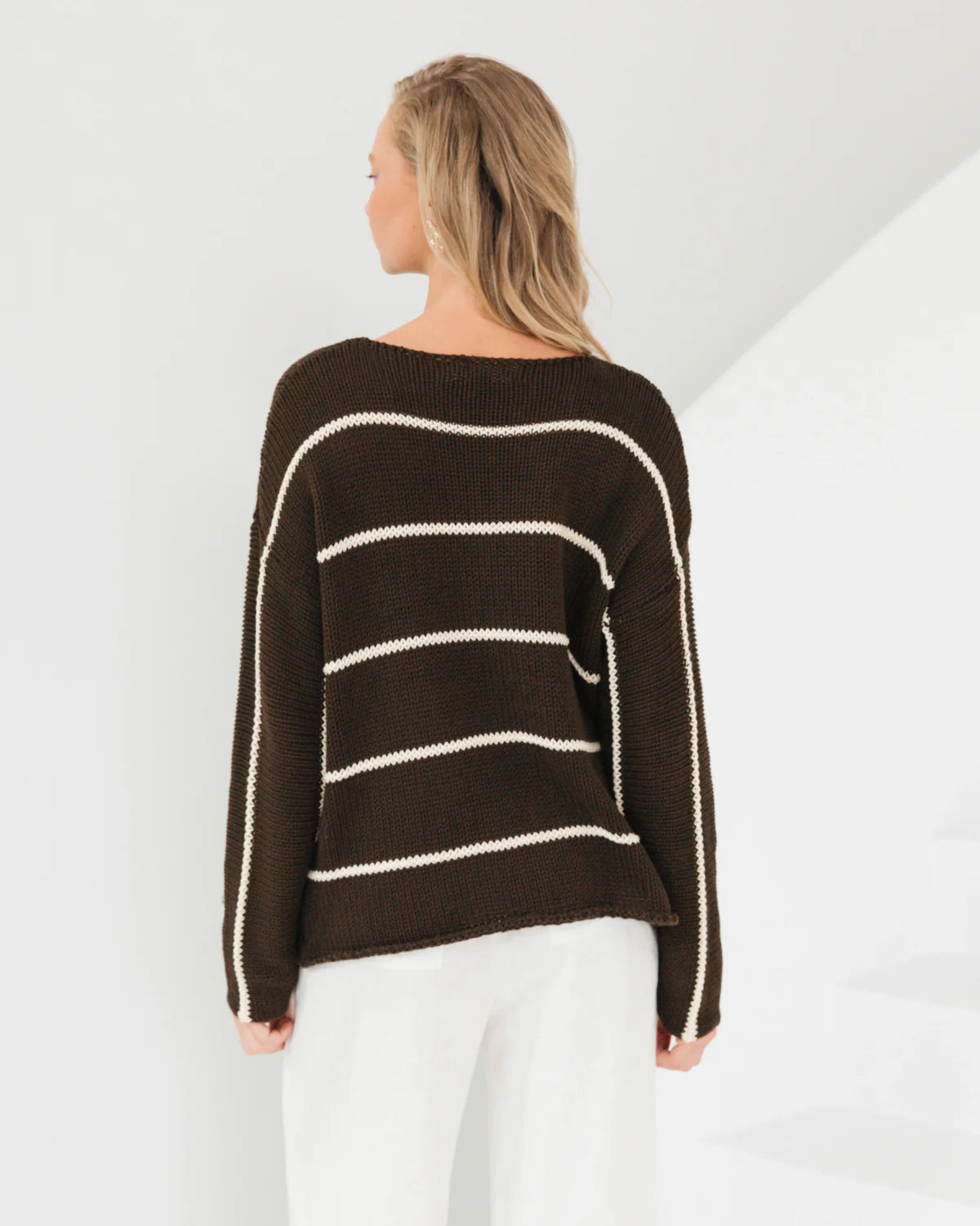 JASMINE KNIT JUMPER-chocolate