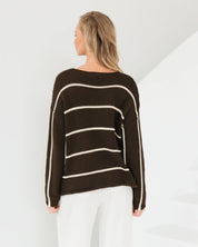 JASMINE KNIT JUMPER-chocolate