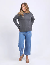 Jayne Throw On Top Charcoal