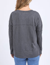 Jayne Throw On Top Charcoal