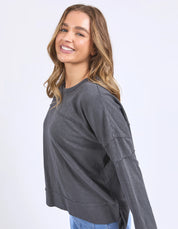 Jayne Throw On Top Charcoal