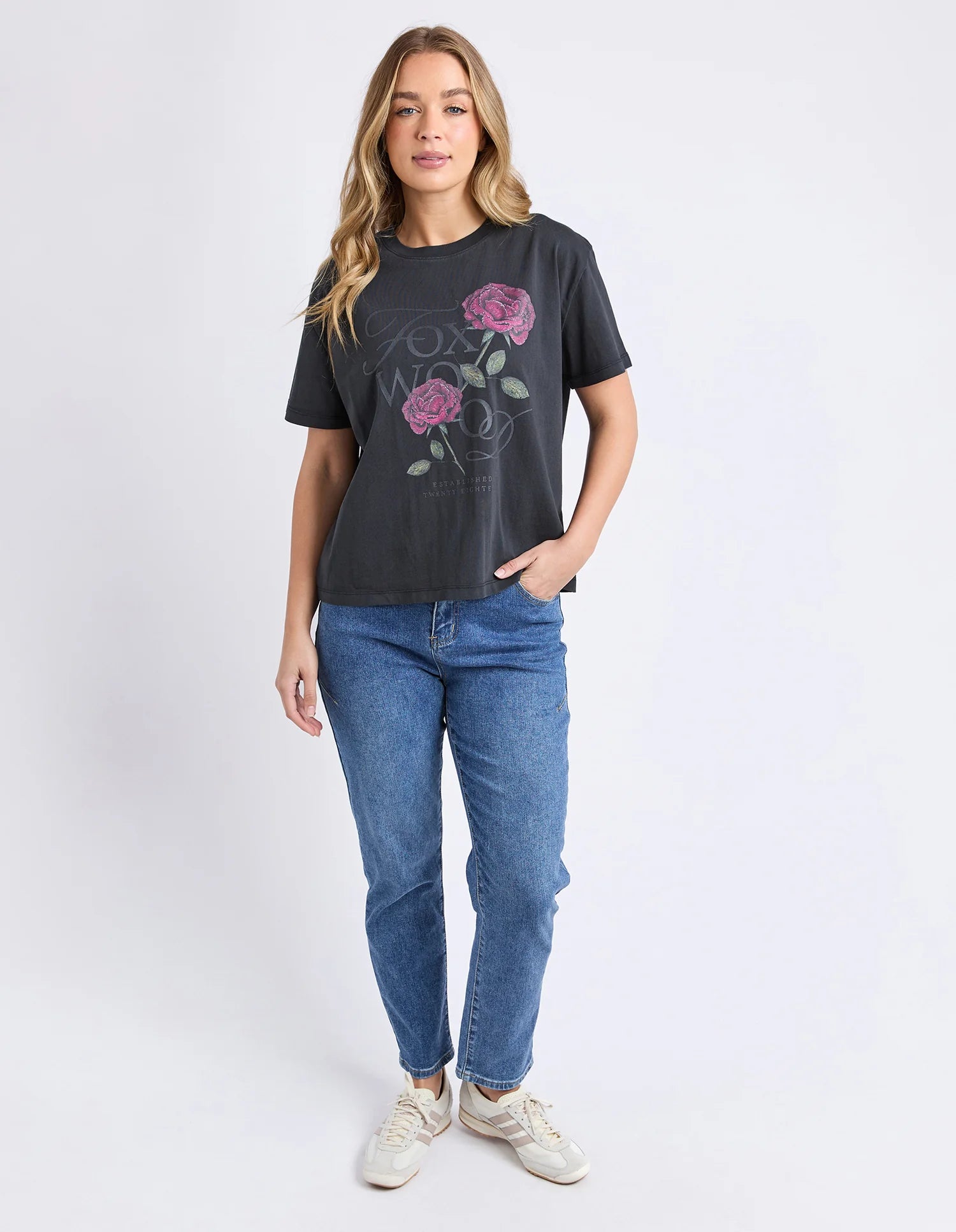 Foxwood| English Rose Tee Black