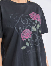 Foxwood| English Rose Tee Black