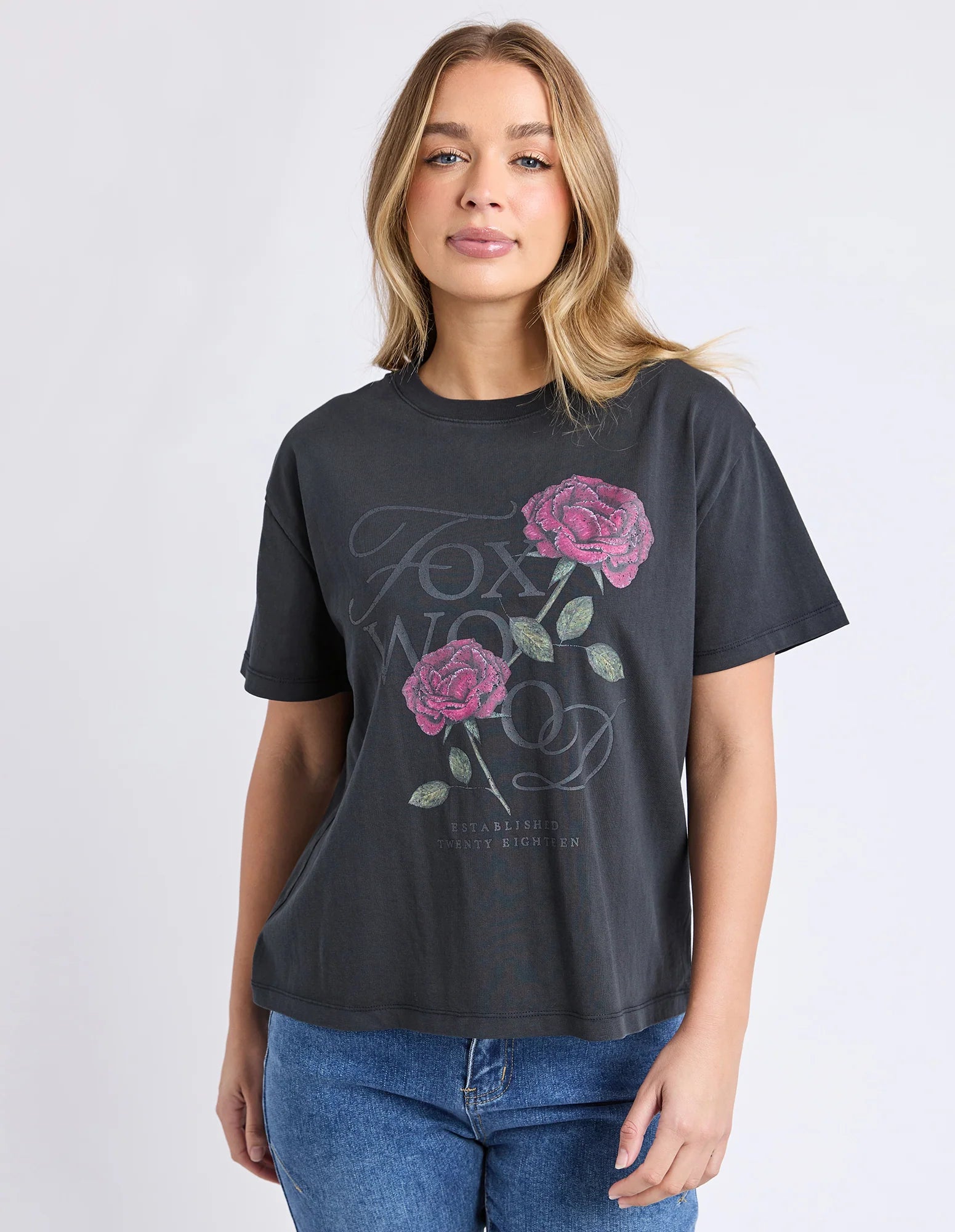 Foxwood| English Rose Tee Black