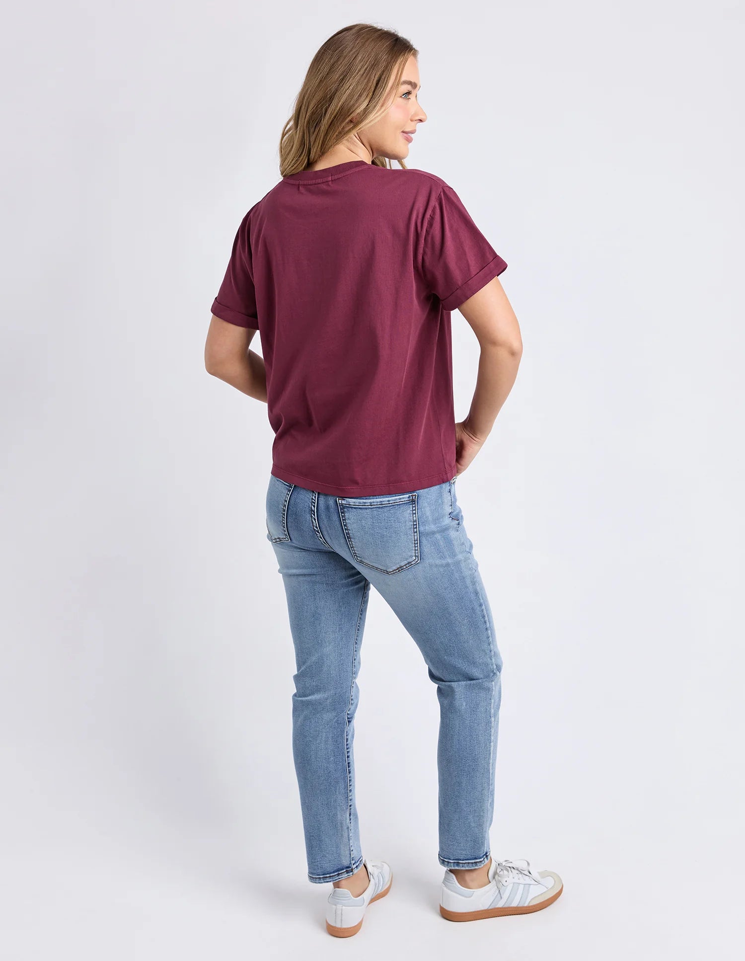 Foxwood| Huntleigh Oversized Tee Windsor Wine