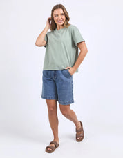 Foxwood| Huntleigh Oversized Tee Iceberg Green